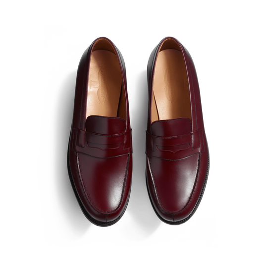 J.M.Weston | 180 Loafer Toucan Burgundy Box Calf
