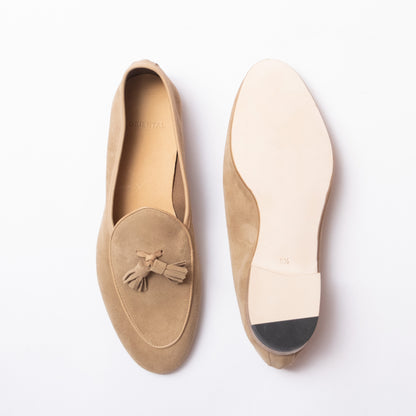 Oriental Shoemaker | Women Windy Tassel Loafer Unlined Beige Suede