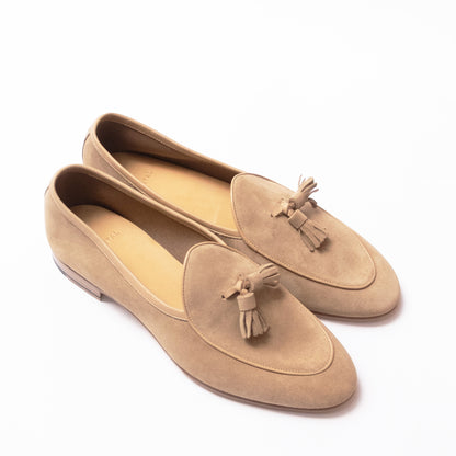 Oriental Shoemaker | Women Windy Tassel Loafer Unlined Beige Suede