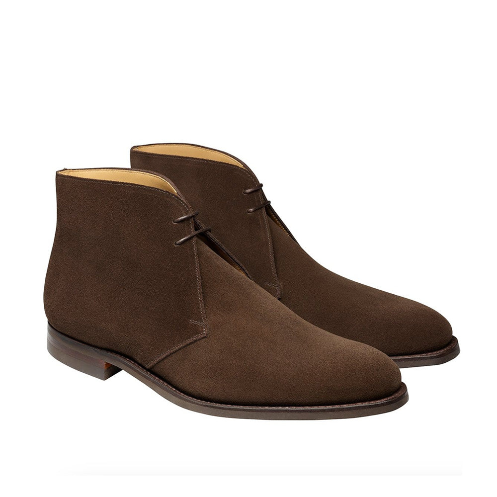 Crockett &amp; Jones | Upton Chukka Boots Dark Oak Suede