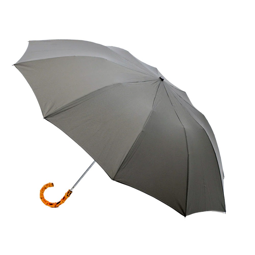 Fox Umbrella | Whangee Crook Handle Telescopic Grey