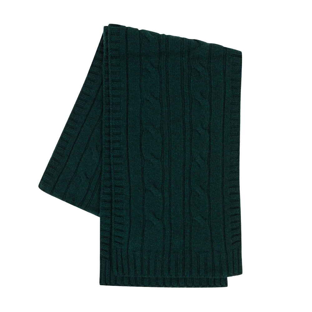 John Smedley | Wooton Scarf Forest Green