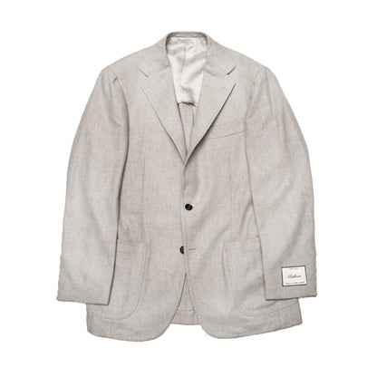 Ring Jacket | Ballon Jacket Light Grey Herringbone