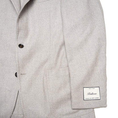 Ring Jacket | Ballon Jacket Light Grey Herringbone