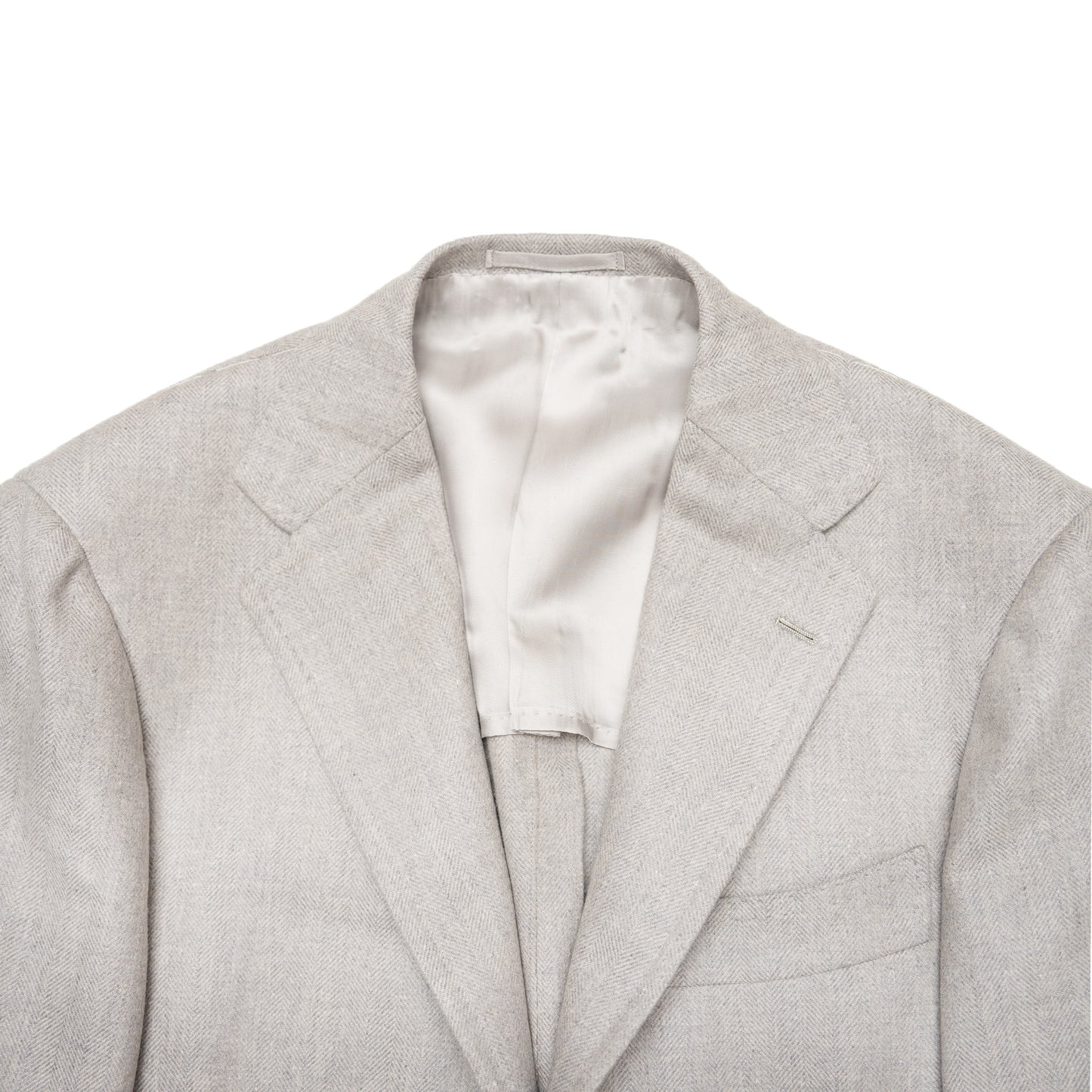 Ring Jacket | Ballon Jacket Light Grey Herringbone