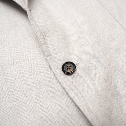 Ring Jacket | Ballon Jacket Light Grey Herringbone