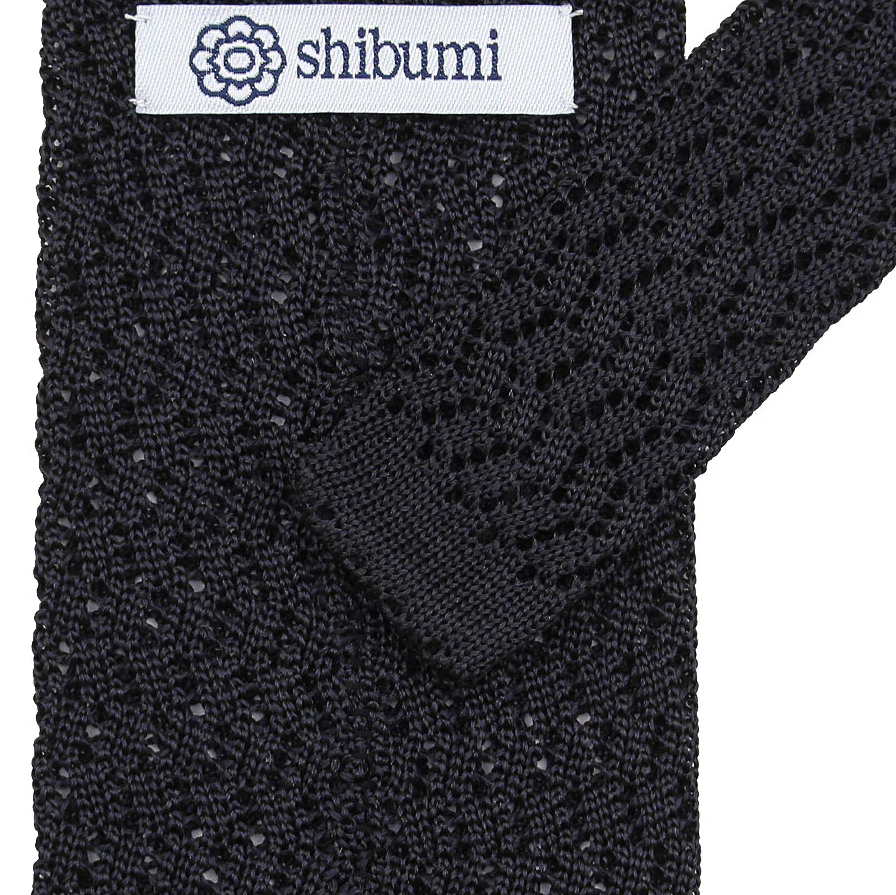 Shibumi Firenze | Zigzag Silk Knit Tie Graphite